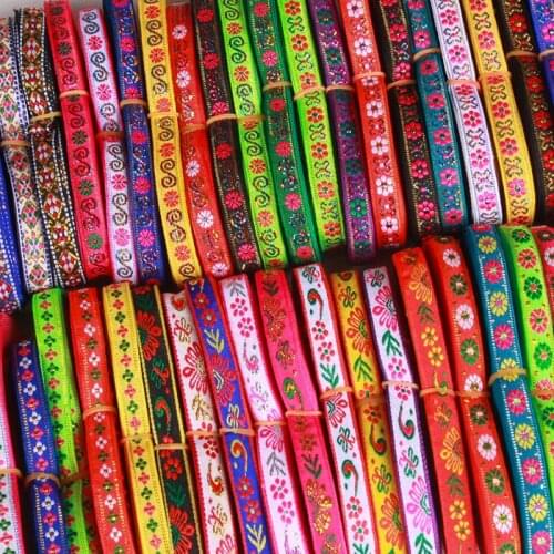 7M/Lot With 1CM High quality Lace Fabric Accessories, Ribbon, DIY Curtain, Garment Accessories, Ethnic Lace Trim