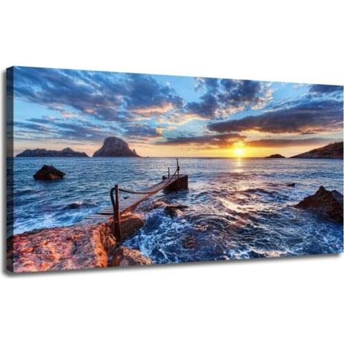 Diamond Embroidery Sunrise seascape diy Diamond Painting Cross Stitch drilling round drill Pictures Resin Drill Handmade decor