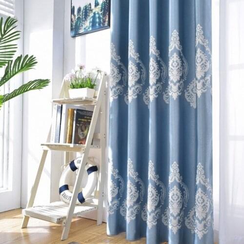 High-end European Cut Velvet Jacquard Curtains Luxury for Living Room Dining Room Bedroom Curtains Window Screen Custom Made