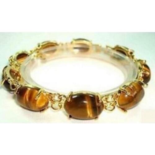 Free Shipping Beautiful jewelry Tiger Eye Bracelet 7.5 inch AAA style Fine jewe Noble 100% Natural stone