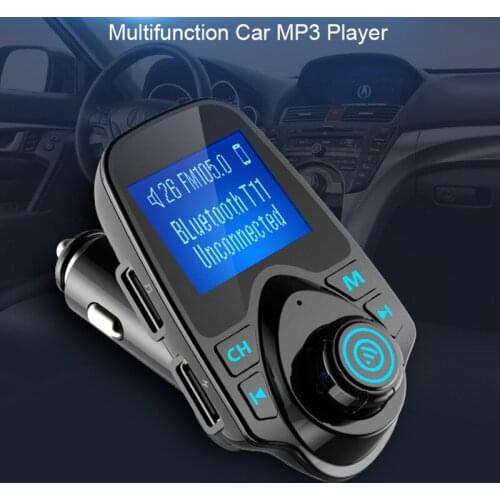 Wireless Bluetooth FM Transmitter Handsfree Car Kit MP3 Player Wireless Bluetooth Adapter With Dual USB Port Car Kit