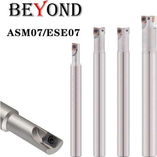 BEYOND ASM07/ESE07 Milling Shank Carbide Insert JDMT070204 End Mill Bar Tool Holder Specification 8 10 11 12 13 14mm 1T 2T 3T 4T