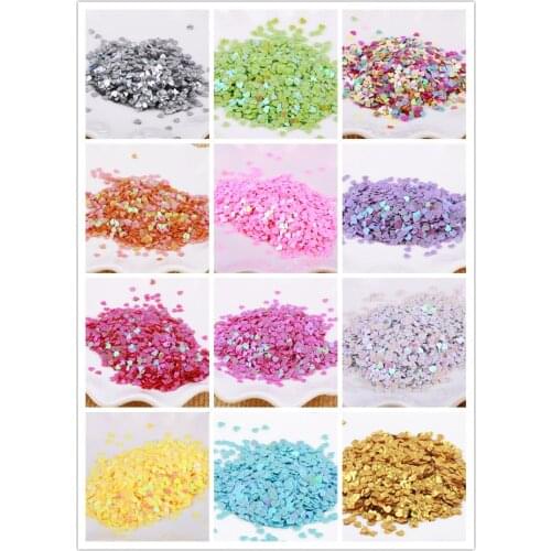 30g 3mm Heart Sequins Nail Art Flat Loose Sequins Glitter Paillettes Wedding Craft Kids DIY Accessories 11 Colors Available