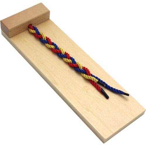 Wooden Weaving Board Early Learning Practical Skill Braid Weaving Tool
