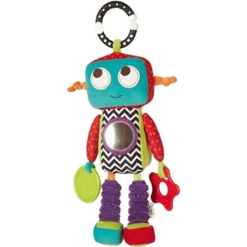 Baby Stroller Plush Doll Bed Pendant Teether Robot Rattle Baby Crib Mobile Baby Boy Toys Interactive Toys