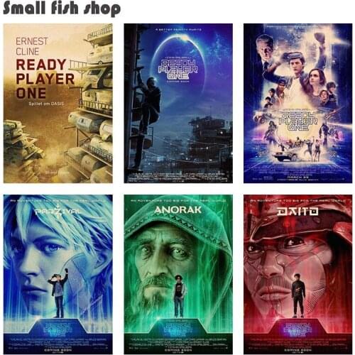 Ready Player One Home Furnishing decoration Kraft Movie Poster Drawing core Wall stickers