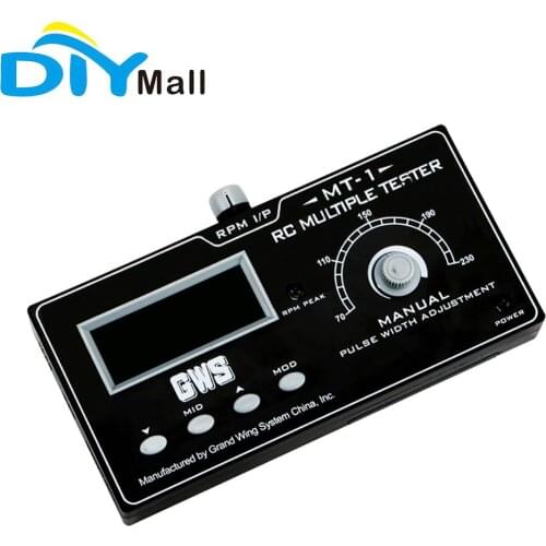 GWS MT-1 Multi-function Servo ESC Tester High Precision Servo Tester Speed Tester Propeller Tachometer For RC Models