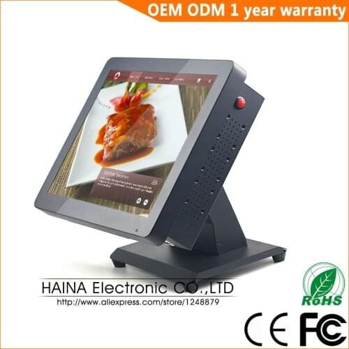Haina Touch 15 inch Metal Touch Screen Restaurant Pos System, Desktop All in one PC POS Machine
