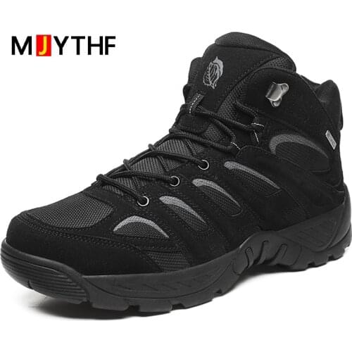 2021 Military Ankle Boots Men Outdoor Tactical Combat Boots Hiking Boots Men Casual Shoes Autumn Winter Men Boots Army Shoes