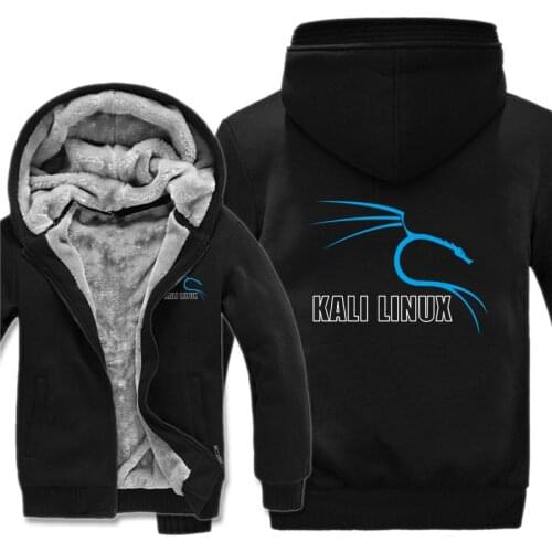 Kali Linux Hoodies Men Coat Pullover Fleece Liner Jacket Kali Linux Sweatshirts Hoody