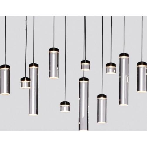 Nordic Crystal Solid Pendant Lights Modern Living Room Bar Restaurant Lighting Art Deco Single head Glass Hanging Lamps Fixtures