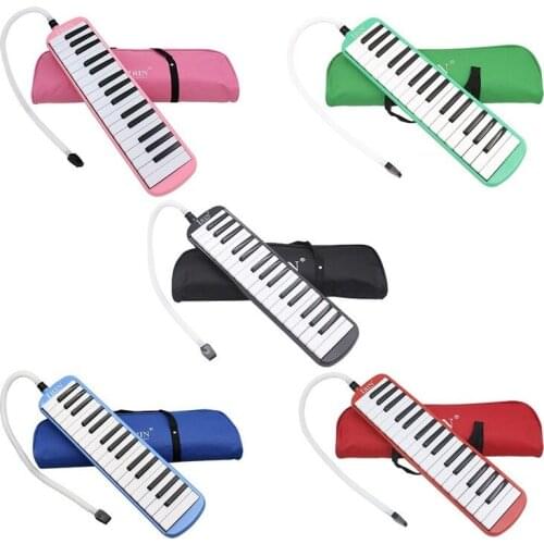 Durable 32 Piano Keys Melodica with Carrying Bag Musical Instrument for Music Lovers Beginners Gift Exquisite Workmanship