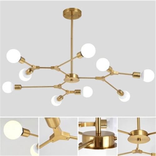 Nordic Post-Modern Chandelier Creative Simple Living Room Lighting Branch Magic Bean Chandelier Free Shipping