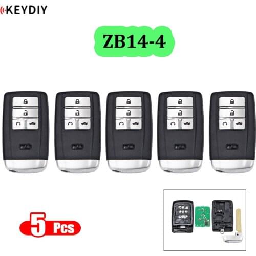 KEYDIY Universal Smart Key ZB14-4 for KD900 KD-X2 Car Key Remote Replacement Fit More than 2000 Models