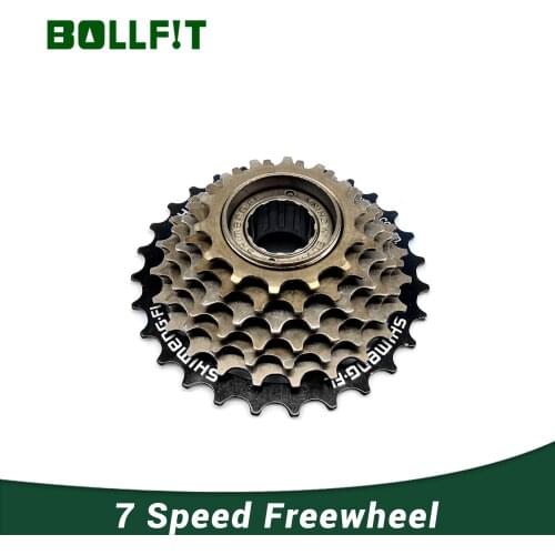 BOLLFIT Bike Accessories 28T Freelwheel 7 Speed 8T Fly Wheels Rotate 28T Freewheel for MTB Mountain E Bike Bicycle