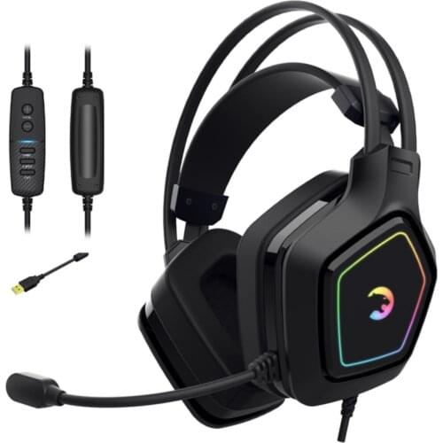 Vibrating Rgb 7.1 Usb With Mic Gaming Player Kulaklıkğı Gamer Headset