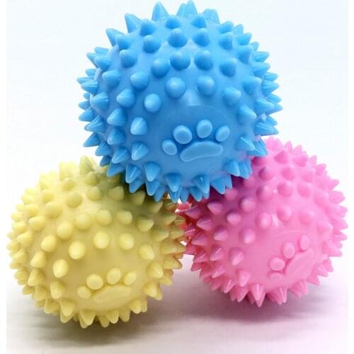 Dog Chew Toy Molar Teeth Cleaning Hedgehog Ball Pet Puppy Interactive Balls Bite Resistant Extra-tough Tooth Clean Toys Ball