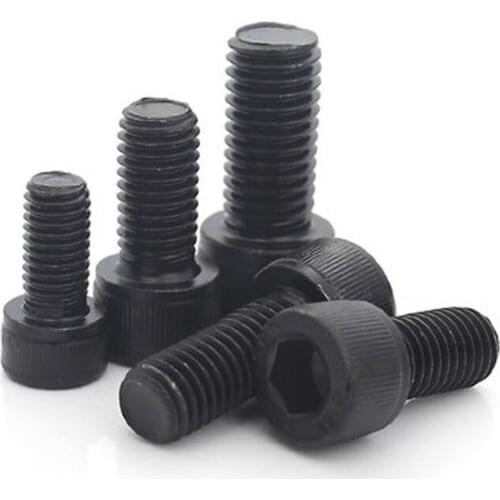 2pcs M16 12.9 level anti-tooth Allen cylindrical head knurled screw hex socket left teeth reverse thread bolt 30mm-80mm long