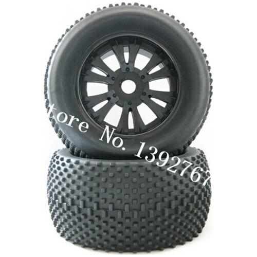 4Pcs RC Remote Control Car 1/8 Truck Rubber Sponge Tires Rim Wheel Tyres 140mm*68mm Hexagon Adapter 17mm For HSP HPI Hobby Baja