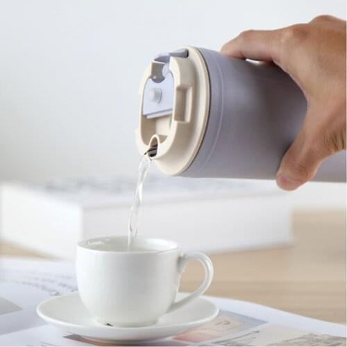 420ml High Quality Bamboo Fiber Coffee Mug Leak-Proof Travel Cup With Lid BPA Free Breakfast Cup Milk Cup With Lid WJ918