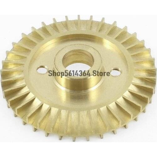 60mm x 12mm Diameter 36 Teeth Copper Tone Brass Water Pump Vane Wheel