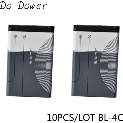10PCS/LOT BL-4C Battery For Nokia 6100 6125 6136 6170 6300 7705 7200 7270 8208 BATTERY BL4C 890mah