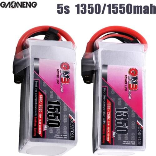 Gaoneng GNB1350/1550mAh 5S1P 18.5V 130C/260C Lipo Battery With XT60 Plug For FPV Racing Drone RC Quadcopter UAV Helicopter Parts