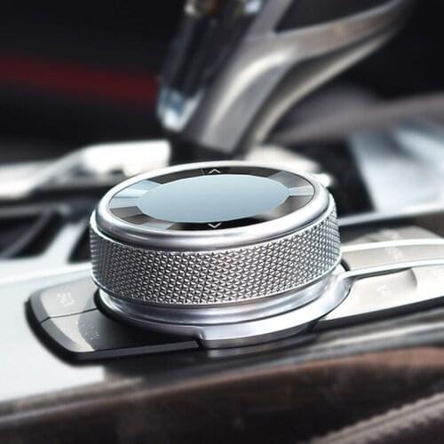 Multi Media Knob Cover Car Multimedia Button Knob Cover Stickers For BMW 1 5 6 Series F20 F21 F10 F11 F18 F07 F06 F12 F25 F26