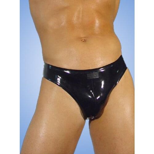 Handmade Men Rubber latex underwear latex panties under pants