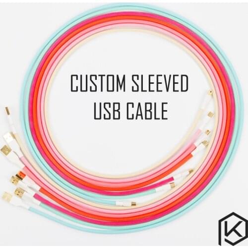 Colored sleeved Nylon USB Cable mini USB port Gold-plated connectors 1.2m length 6 colors blue pink purple orange beige cyan