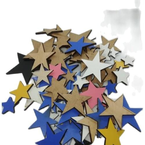 Home Decor Hoby Material Ornament DIY Unfinished Preschool Educational Star Balloon Anchor King Crown Lemon Pears Figure