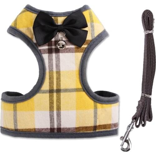 Soft Mesh Dog Cat Harness Set Breathable Puppy Vest For Small Pet Medium Dogs Yorkie Teddy Party Walking Lead Leash Belt Sets