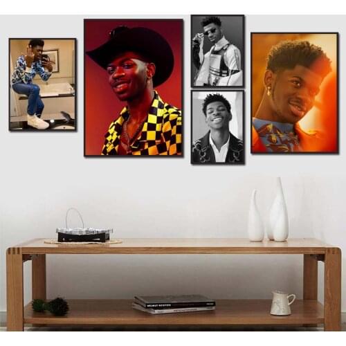 Hot Lil Nas X Rapper Music Singer Star Poster And Prints Wall Art Canvas Painting Wall Pictures Home Decor quadro cuadros