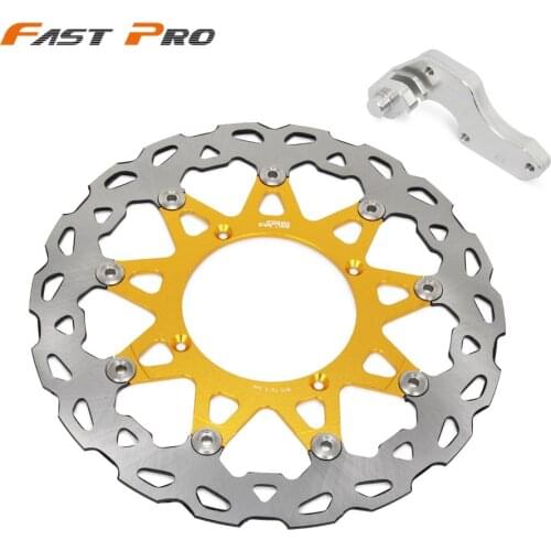 Motorcycle 320mm Front Floating Brake Disc Rotor And Bracket For SUZUKI RMZ250 2007-2015 RMZ 450 2005-2015 RMX 450 2010-2012