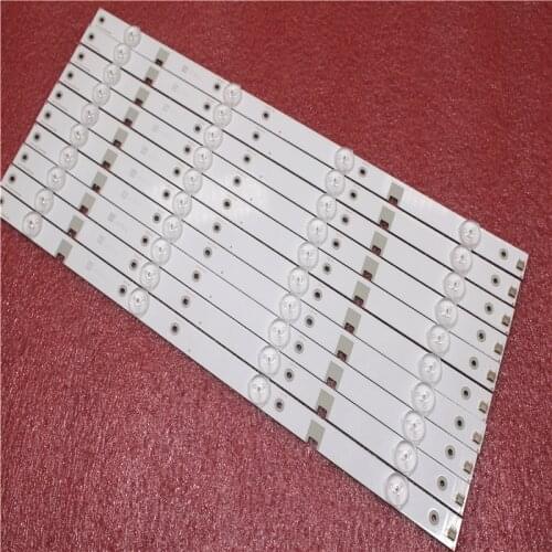 100%new 2set=20Pieces LED Backlight strip 4 lamp For 43N1 43U1 Light Bar CH43L43A-V01/V02/V04 DSBJ-WG