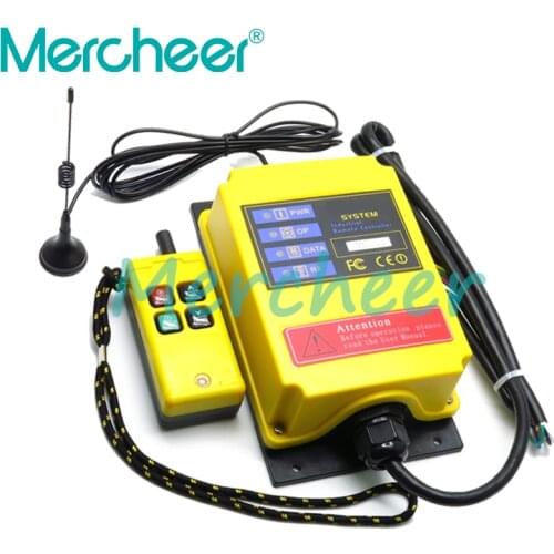 Connect 4 Channels 500m Electric hoist remote control industrial wireless remote control Crane switch 24VDC 36V 110V 220V 380V