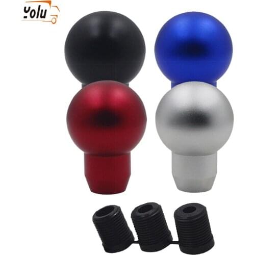 YOLU Universal Aluminium Racing MT 5 Speed Car Gear Shift Knob Manual Replacement Gear Shifter Knob Shift Lever Knob