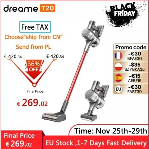 Dreame T20 Handheld Cordless Vacuum Cleaner Intelligent All-surface Brush 25kPa All In One Dust Collector Floor Carpet Aspirator