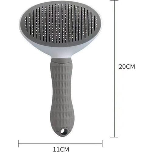 Pet Hair Removal Comb Grooming Brush Stainless Steel Dog Combs Automatic Non-slip Brushs for Dogs Cats Cleaning Supplies