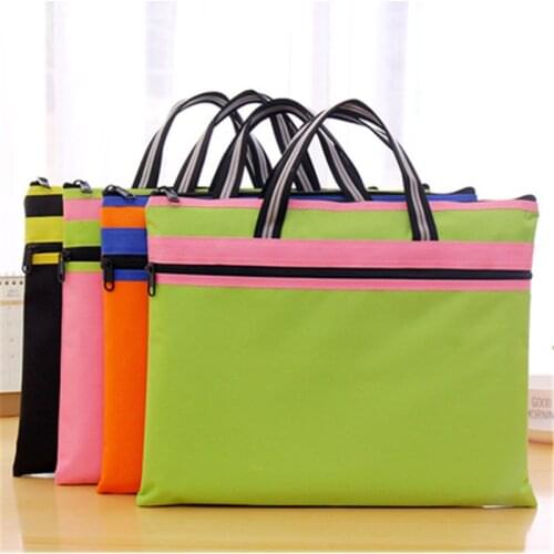 DL Waterproof Oxford cloth ladies' casual zipper handbag for mens bag material bag Stationery office supplies for students