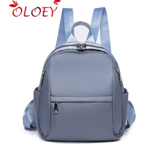 Oxford waterproof backpack 2021 summer new Solid color multifunctional bag luxury designer ladies student bag hot sale main