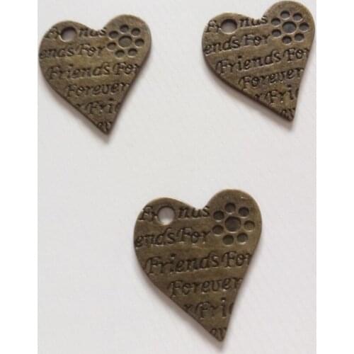 New Charm 10pcs 23x24mm Vintage Heart-Shaped Charms Fit Making Necklace/Bracelet/Earrings Fashion Diy Jewelry Accessories