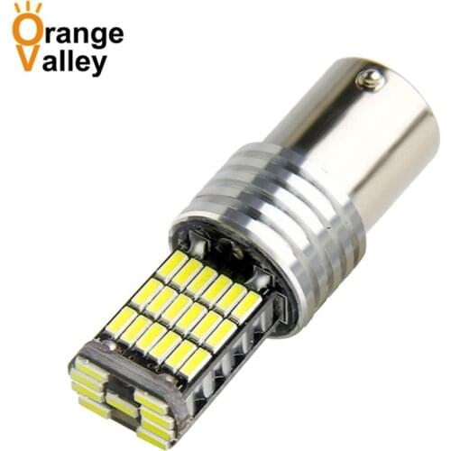 100PCS Super Bright 1156 BA15S P21W 1157 BAY15D 45 SMD 4014 LED Car Auto Indicator Turn Side Light Parking Bulb Lamp