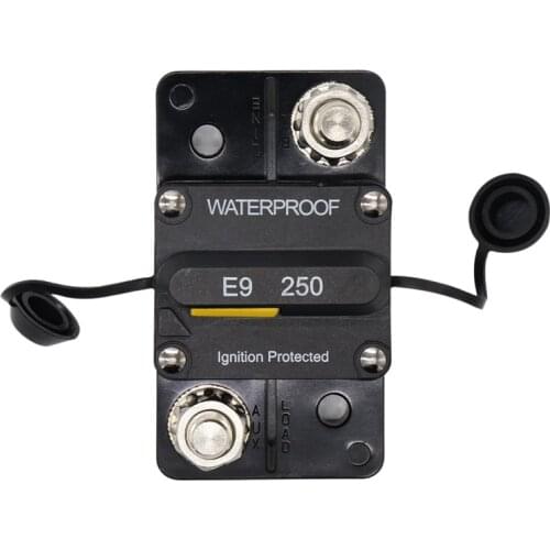 12V-48V DC Car Boat Auto Waterproof Car Circuit Breaker Reset 250 Amp Power Protector