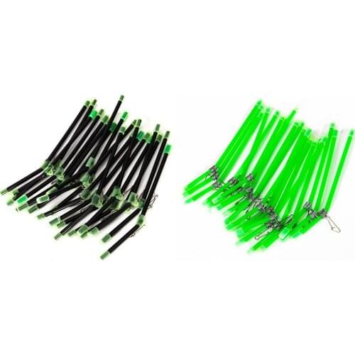 20pcs Angling Connector Anti Booms with Strong Snap Luminous Fishing Rig Bent for Carp Fishing Connector Supplies