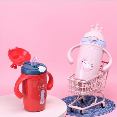 280ml Baby Feeding Cup Stainless Steel Milk Thermos for Children Insulated hot water Bottle leak-poof thermal Cup