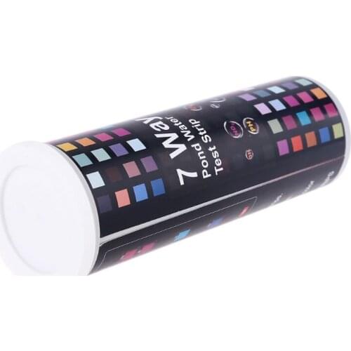 50pcs 7in1 Water Quality Test Strips PH Nitrate Nitrite Chlorine Alkalinity Hardness for Pool Pond Aquarium Tap Fish Tank