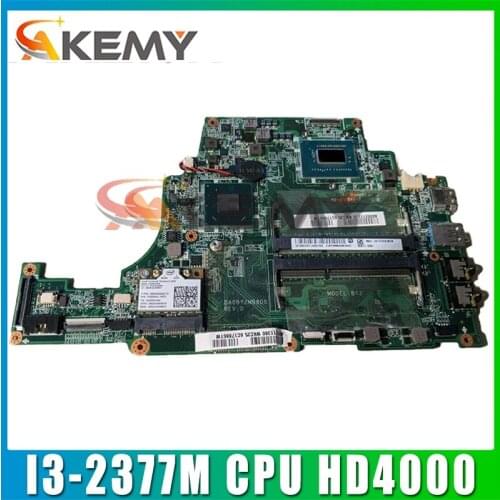 AKEMY Laptop Motherboard for Toshiba Satellite U840 U845 DA0BY2MB8D0 A000211530 Mainboard I3-2377M CPU HD4000 DDR3