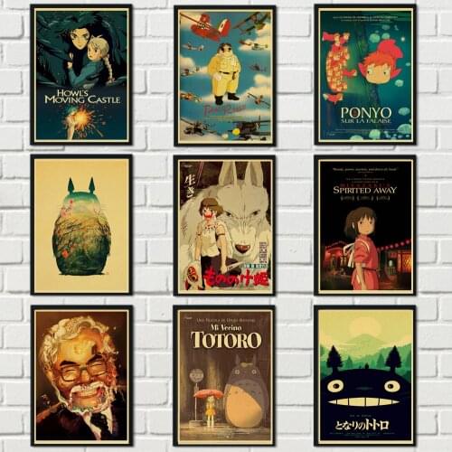 Anime poster collection Hayao Miyazaki diamond embroidery 5D DIY full drill drill painting rhinestone Mosaic process package roo
