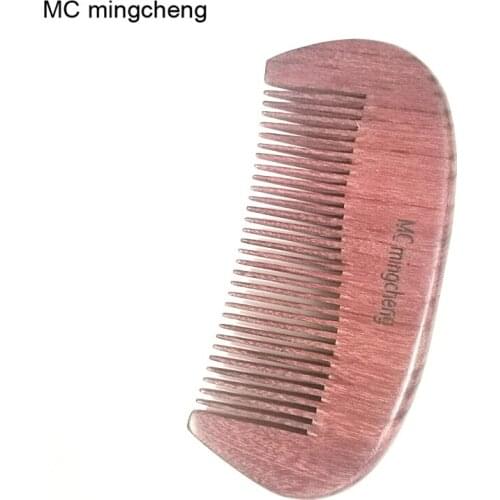 MC Violet Wood Anti-static Beard Hair Comb Fine Tooth Head Massage Hair Care Tool Health Care Unisex Reduce Hair loss